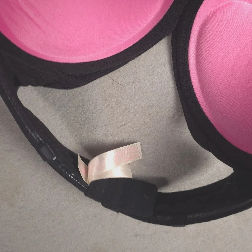 PINK Strapless Bra Black Padded‎ Push Up Everyday Lingerie Size 32C